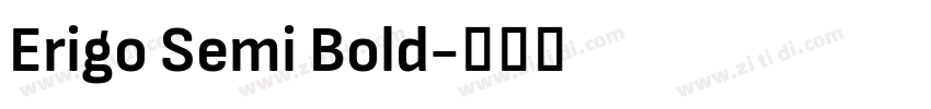 Erigo Semi Bold字体转换